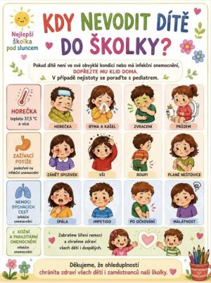 Kdy nevodit dítě do školky 